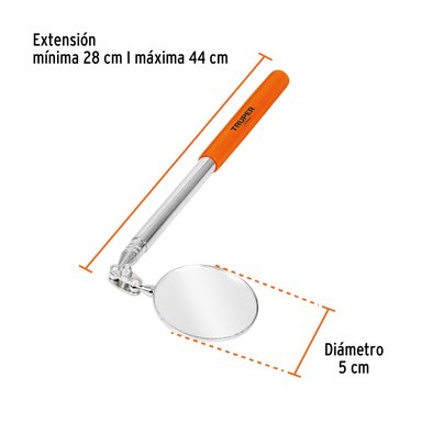 ESPEJO TRUPER CIRCULAR TELESCÓPICO INSPECCIÓN 5 CM 14544 - 6