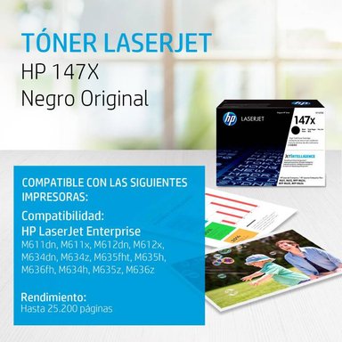 TÓNER HP W1470X NEGRO 147X - 2