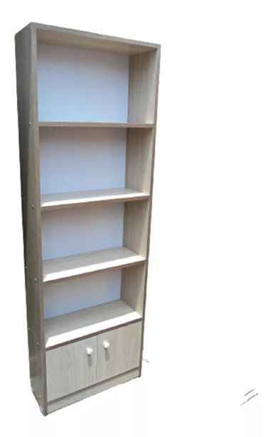 ESTANTE MARRÓN CLARO ORGANIZADOR BIBLIOTECA ARCHIVADORES MELAMINA - 1
