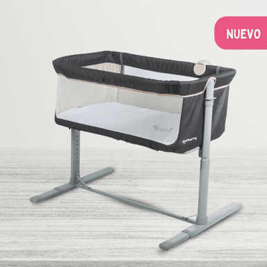 CUNA COLECHO EBABY TAMI ALGODÓN BEIGE CON TULL - 2