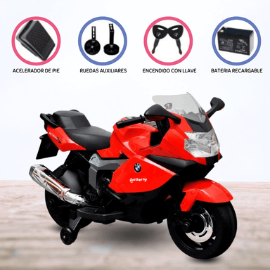 MOTO A BATERÍA PISTERA PARA NIÑOS «BMW» WHITE - 1