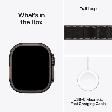 APPLE WATCH ULTRA 2 49MM BLACK TITANIUM - TRAIL LOOP M-L - 3