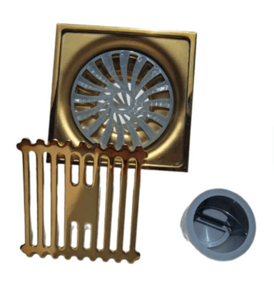 SUMIDERO DORADO ACERO SUS 304 DE 10CM PACK DE 2 UNIDADES - 4