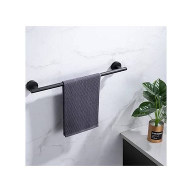 ELEGANTE TOALLERO ACERO NEGRO MATE SUS 304 - 2
