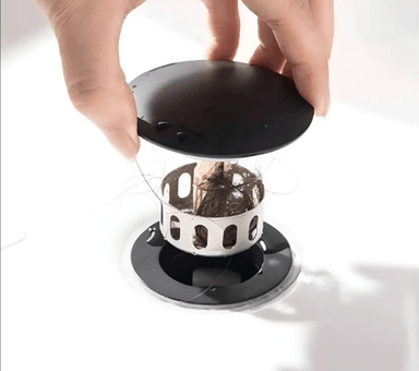 DESAGÜE DE OVALIN NEGRO AUTOMATICO PUSH BUTTON 20CM SIN REBOSE - 2