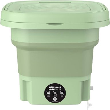 LAVADORA MINI PORTÁTIL LAVADO Y CENTRIFUGADO VERDE - 2
