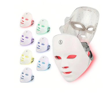 MÁSCARA LED FACIAL 7 COLORES REJUVENECIMIENTO USB - 5