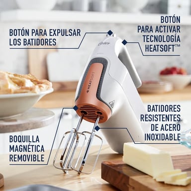 BATIDORA DE MANO OSTER FPSTHMAMR TECNOLOGÍA HEATSOFT - 6
