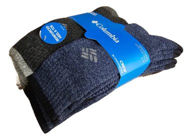 PACK DE 6 PARES DE MEDIAS COLUMBIA PARA HOMBRE COLOR MARRÓN TALLA ÚNICA DE 6US A 12US CONTROL DE HUMEDAD TREKKING CALCETINES - 3