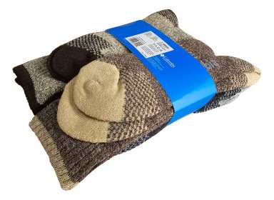 PACK DE 6 PARES DE MEDIAS COLUMBIA PARA HOMBRE COLOR MARRÓN TALLA ÚNICA DE 6US A 12US CONTROL DE HUMEDAD TREKKING CALCETINES - 4