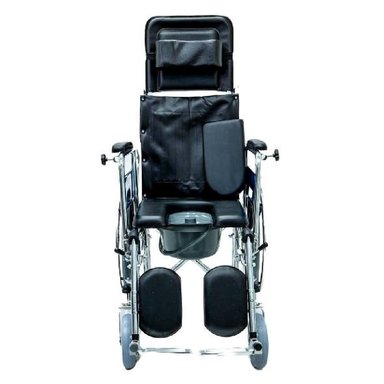 SILLA DE RUEDAS MULTIFUNCIONAL 5 EN 1 CROMADA - 2