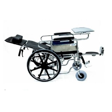 SILLA DE RUEDAS MULTIFUNCIONAL 5 EN 1 CROMADA - 4