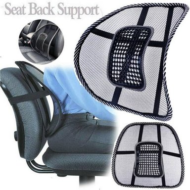 COJÍN OEM ASIENTO DE GEL ERGONÓMICO Y SOPORTE LUMBAR PARA SILLAS AZUL X 33 CM - 4