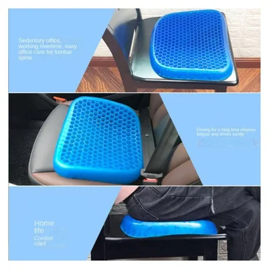COJÍN AZUL ASIENTO DE GEL ERGONÓMICO PARA SILLAS DE 1000GRMS - 3
