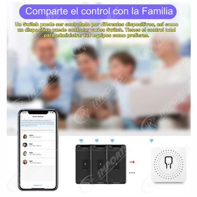 SWITCH INTELIGENTE WIFI MINI SMART INTERRUPTOR GOOGLE ALEXA OTROS - 6