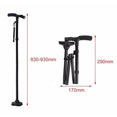 BASTÓN PLEGABLE ORTOPÉDICO CON LUZ LED - 5