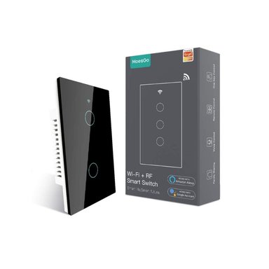 INTERRUPTOR DE LUZ TÁCTIL INTELIGENTE WIFI 2 GANG - 1
