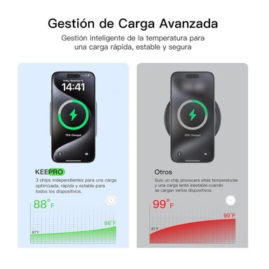 CARGADOR 3 EN 1 PLEGABLE PARA IPHONE 17, WATCH Y AIRPODS - 3