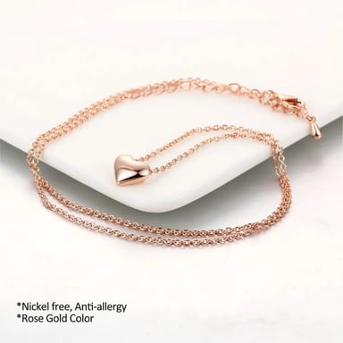 COLLAR GENIEKA PASSIONATE HEART ACERO BAÑADO EN ORO REGALO NAVIDAD NOVIA JOYA BISUTERIA - 3