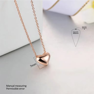 COLLAR GENIEKA PASSIONATE HEART ACERO BAÑADO EN ORO REGALO NAVIDAD NOVIA JOYA BISUTERIA - 6