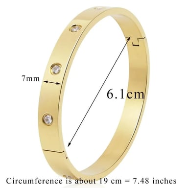 PULSERA GENIEKA GOLDEN LOVE ACERO BRAZALETE DORADO CRISTALES MUJER REGALO ANIVERSARIO NOVIA JOYA - 6