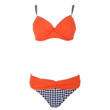 BIKINI PUSH UP MUJER GENIEKA NARANJA VERANO ORANGE SEXY PLAYA - 2