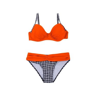 BIKINI PUSH UP MUJER GENIEKA NARANJA VERANO ORANGE SEXY PLAYA - 3