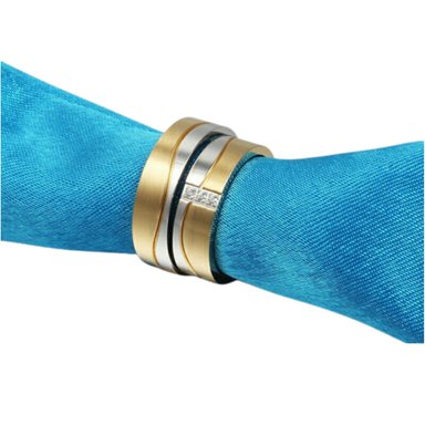 ARO DE MATRIMONIO MUJER GENIEKA GOLD DREAM BAÑADO EN ORO 18K ANILLOS NOVIOS BODAS ALIANZAS ANIVERSARIO - 3