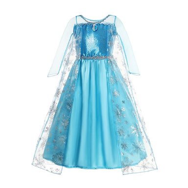 DISFRAZ NIÑA GENIEKA CELESTE REINA DE LAS NIEVES VESTIDO FROZEN ELSA BEBÉ FIESTA JUEGO HALLOWEEN - 2