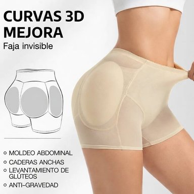FAJA MOLDEADORA + AUMENTA GLUTEOS + CADERAS PUSH UP CONTROL ABDOMEN FIGURA VERANO NAVIDAD GENIEKA - 2