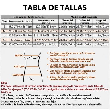 FAJA MOLDEADORA + AUMENTA GLUTEOS + CADERAS PUSH UP CONTROL ABDOMEN FIGURA VERANO NAVIDAD GENIEKA - 9