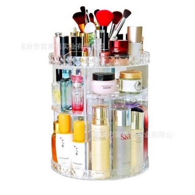 ORGANIZADOR TRANSPARENTE MAQUILLAJE GIRATORIO 360 GRADOS - 4
