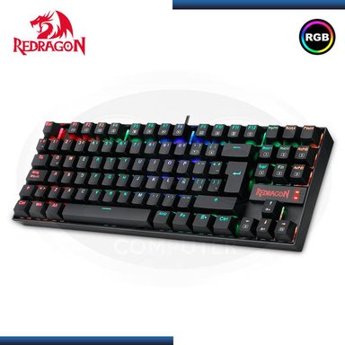 TECLADO REDRAGON KUMARA BLACK AZUL SWITCH ESPAÑOL. K552RGB - 1