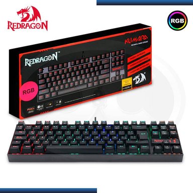 TECLADO REDRAGON KUMARA BLACK AZUL SWITCH ESPAÑOL. K552RGB - 2