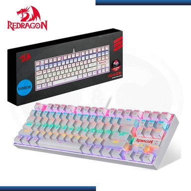 TECLADO REDRAGON KUMARA RAINBOW WHITE SPANISH. K552W-KR-SP - 1