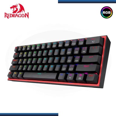 TECLADO REDRAGON FIZZ PRO WIRELESS SPANISH K616-RGB-B BLACK - 1