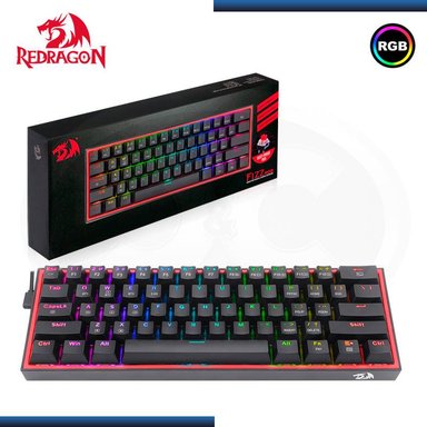 TECLADO REDRAGON FIZZ PRO WIRELESS SPANISH K616-RGB-B BLACK - 4