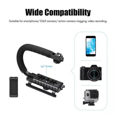 ESTABILIZADOR SEISA CAMARA PORTATIL AY49U MICROFONO LUZ - 2