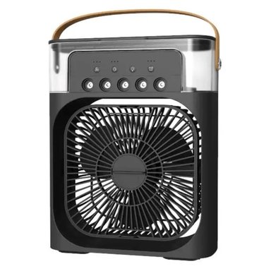 VENTILADOR AIRE ACONDICIONADO PORTATIL HUMIDIFICADOR NEGRO 3 EN 1 - 2