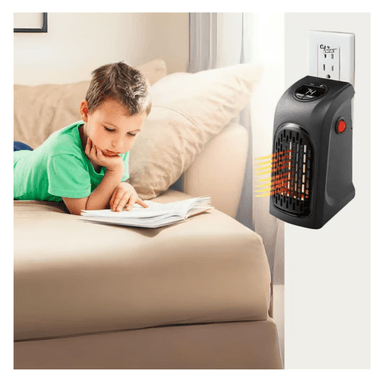 ESTUFA CALENTADOR CALEFACTOR ELÉCTRICO PORTÁTIL 400W + CONTROL REMOTO - 4