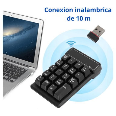 TECLADO PC NOTEBOOK INALÁMBRICO CMK-K3 NUMERICO 19 TECLAS CONTABILIDAD - 2