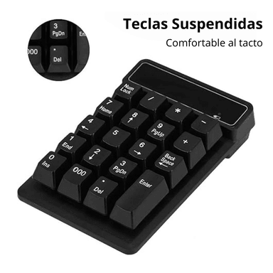 TECLADO PC NOTEBOOK INALÁMBRICO CMK-K3 NUMERICO 19 TECLAS CONTABILIDAD - 3