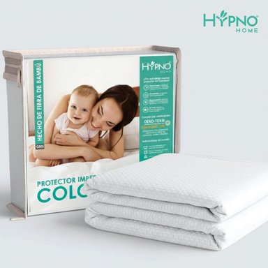 PROTECTOR COLCHON HYPNO HOME 1 PLAZA BAMBU BLANCO IMPERMEABLE - 1