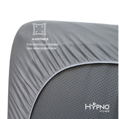 PROTECTOR COLCHON HYPNO HOME CUNA BAMBU GRIS IMPERMEABLE AMOLDABLE - 5