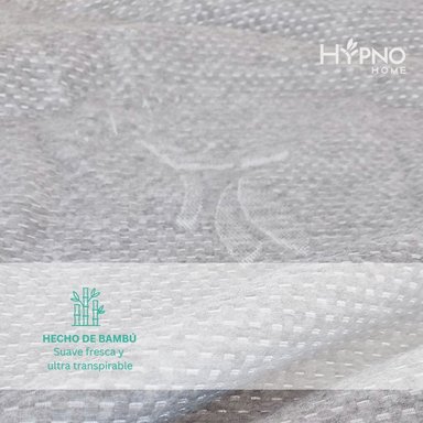 PROTECTOR COLCHON HYPNO HOME CUNA BAMBU GRIS IMPERMEABLE AMOLDABLE - 6
