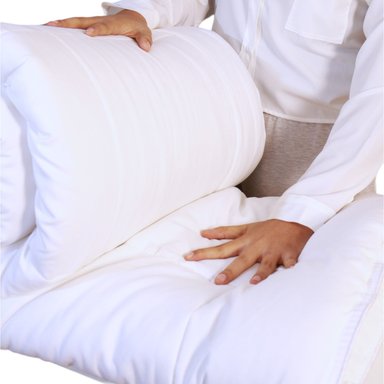PLUMON HIPOALERGENICO HYPNO HOME QUEEN BAMBÚ BLANCO - 2