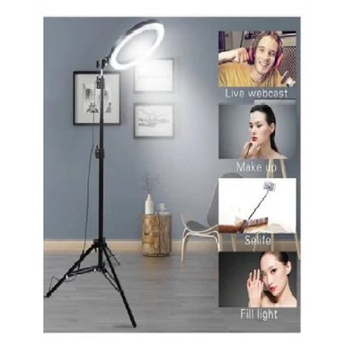 ARO LUZ LED ANILLO 30 CM FOTOGRAFIA VIDEO + TRIPODE 2.1 METROS - 1