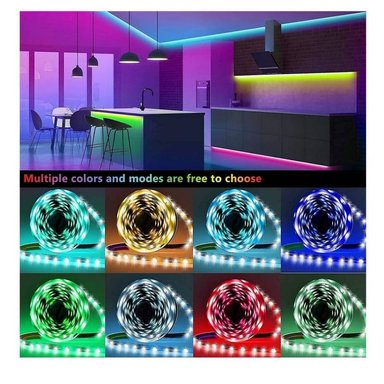 CINTA TIRA LUZ LED RGB DE 5 METTROS CON CONTROL - 6