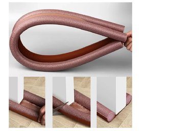 PACK X 2 BURLETES FEXIBLE PROTECCIÓN SELLADO DE PUERTA MARRON - 2