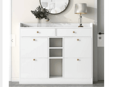 ZAPATERA NACION MUEBLES HILET BLANCO MODERNA - 2